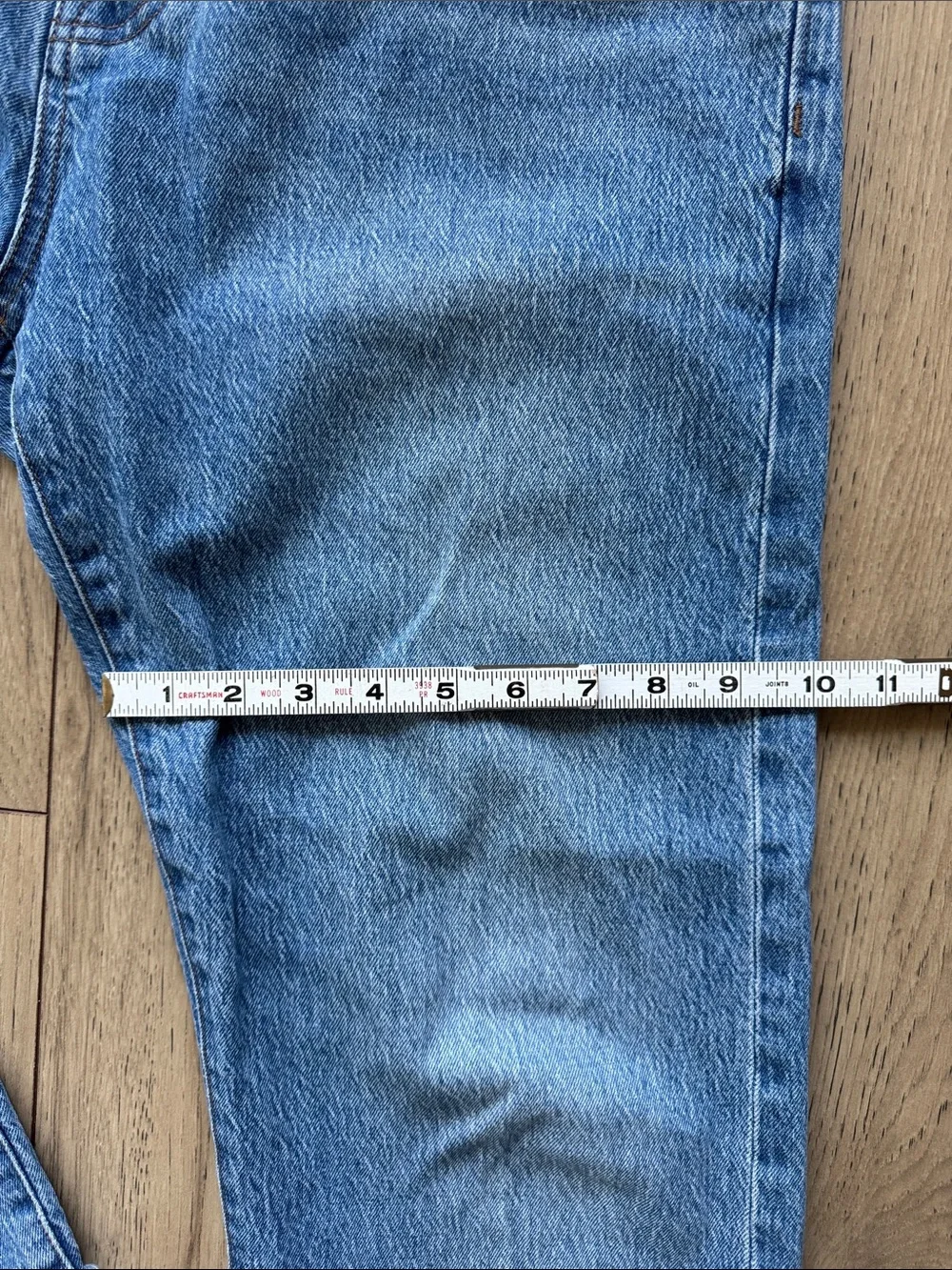 Madewell 1991 Straight Light Blue Jeans Men’s Size 33 Flat Front Denim Pockets